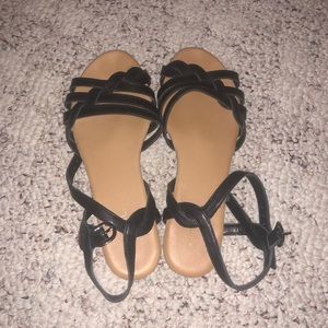 Black Braided Sandals